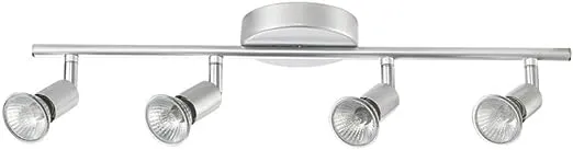 Globe Electric 58932 Payton 4-Light Track Lighting Kit, Silver