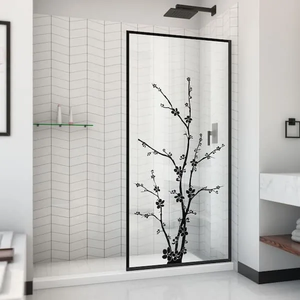 DreamLine Linea Blossom Single Panel Frameless Shower Door