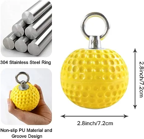 Climbing Pull up Power Ball Hold Grips with Straps, Non-Slip Hand Grips Strength