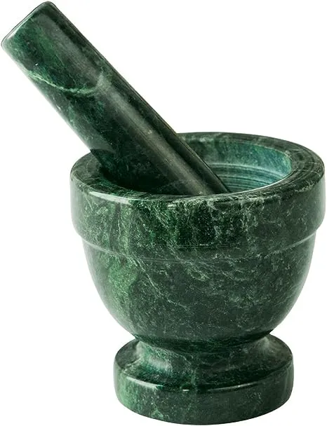 Fox Run Green Marble Mortar and Pestle