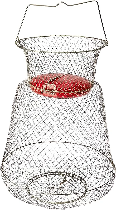 KUFA Floatable Galvanized Steel Wire Fish Basket