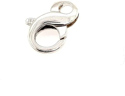 925 Sterling Silver Figure Eight 8 Infinity Lobster Clasp 15.0mm Made in USA Necklace Bracelet Connector by CRAFT WIRE