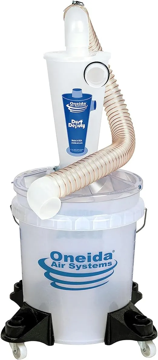 Oneida Air Systems Dust Deputy 2.5 Deluxe Cyclone Separator Kit for Shop VAC