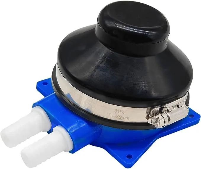 ETTE Foot Operated Water Pump for Marine Boat Deck RV and Galley Self Priming with Fresh and Sea Water 1/2 Inch Hose, Rubber and Nylon Base