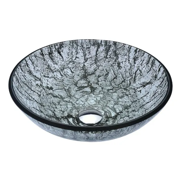 Anzzi Posh Series Deco-Glass Vessel Sink in Celestial Earth LS-AZ293