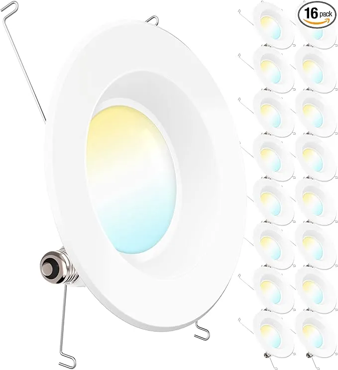 Sunco 16 Pack 5/6&#034; LED Can Lights Retrofit Recessed Lighting Dimmable Soft White