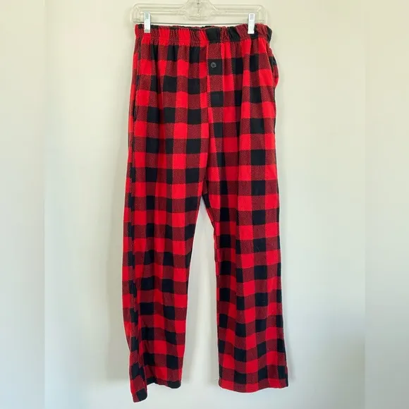 #FollowMe 45902-1B-XL Polar Fleece Pajama Pants for Men/Sleepwear/PJs, White Buffalo Plaid, X-Large#FollowMe 45902-1B-XL Polar Fleece Pajama Pants for Men/Sleepwear/PJs, White Buffalo Plaid, X-Large