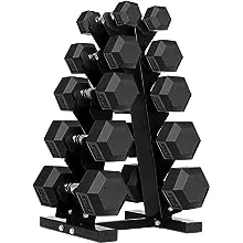 Cap Barbell Dumbbell Set with Rack