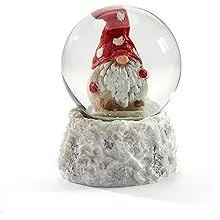 Gnome Winter White 2.5 inch Glass and Resin Stone Holiday Water Snow Globe