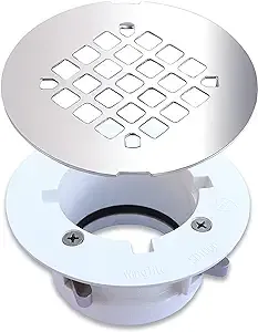 Wingtite Pro-Series Shower Drain, Builders Model for New Construction, Installs Entirely from The Top, Chrome L8N3SDS