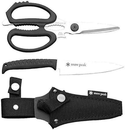 Snow Peak Kitchen Scissors and Knife Set