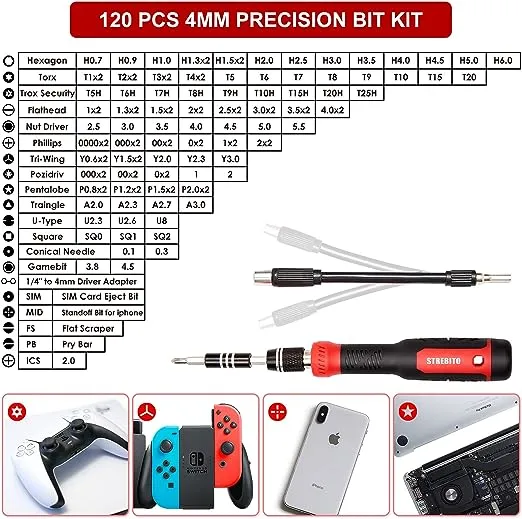 STREBITO Precision Screwdriver Set