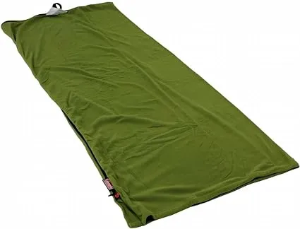 Coleman Stratus Fleece Sleeping Bag Liner, 50°F Sleeping Bag for Adults, Adds 12°F More Warmth When Used to Line Another Sleeping Bag, Stuff Sack Included 