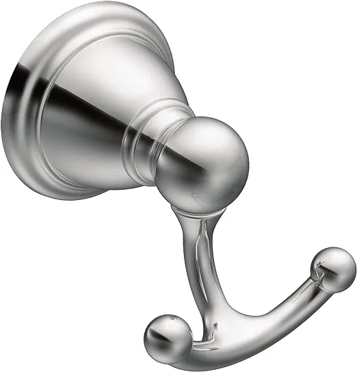 Moen YB2203CH Brantford Double Robe Metal Hook, Chrome