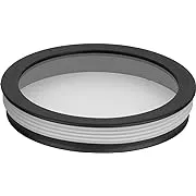 Progress Lighting Cylinder Collection 6" Clear Glass Round Cylinder Lens Cover for P5642 Cylinders Black