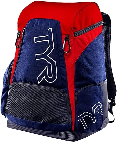 TYR Alliance 45L Backpack Navy/Red