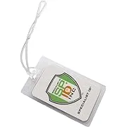 Bulk 100 Pack - Premium 5 Mil Laminating Luggage Tag Pouches - Clear 2 ½ X 4 ¼ inch Sheets - Hot Thermal Laminate Pouch Bag Tags Kit w/Slot Hole & 6  Loops - Business Card  I d Badge by Specialist ID