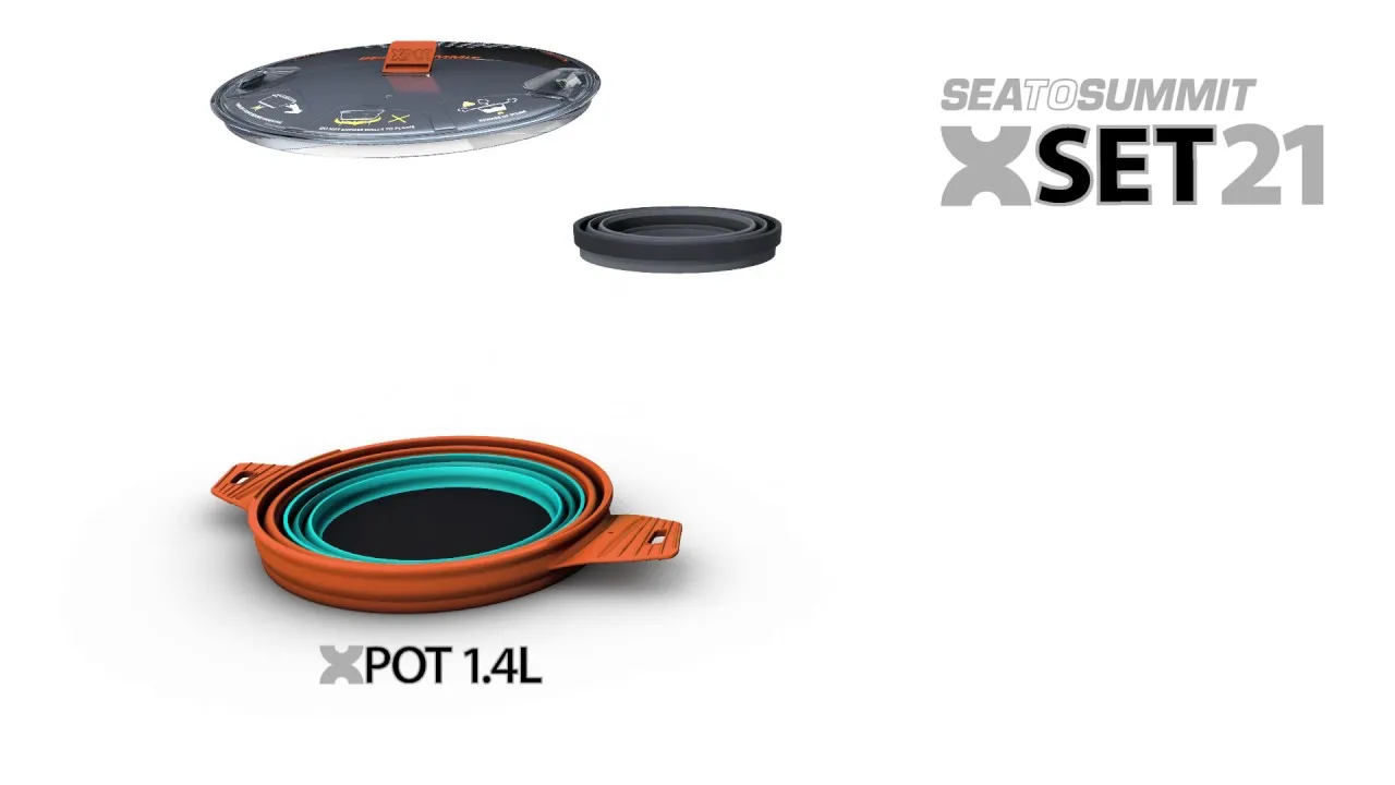 Sea to Summit X-Set 1-Person Collapsible Camping Cookware Set