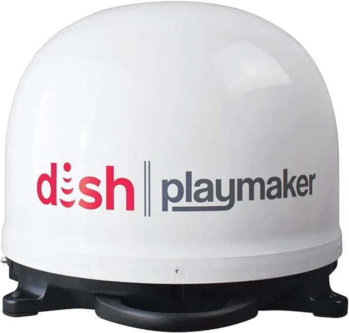 Winegard Dish Playmaker Dual Portable Automatic Satellite Antenna with Dish Wally HD Receiver