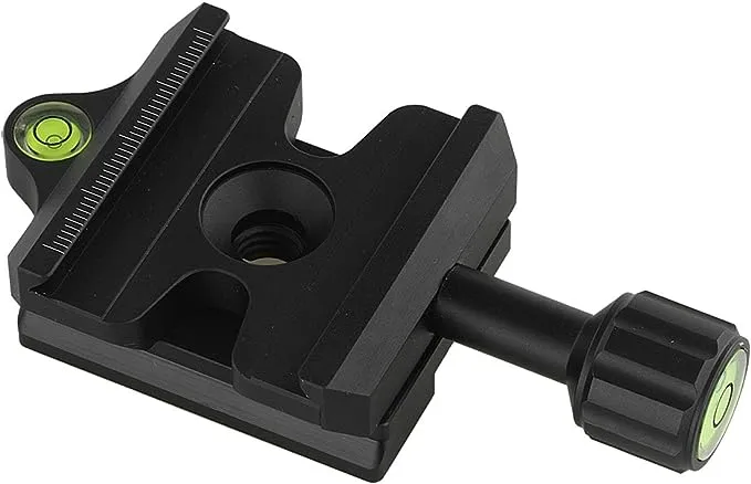 Haoge CP-MA90 Quick Release Plate QR Clamp Adapter Convertor for Select Manfrotto Tripod Fluid Video Head to Arca-Swiss Compatible, Fit 501PL / Q5 / 504PLONG / 500PLONG Heads