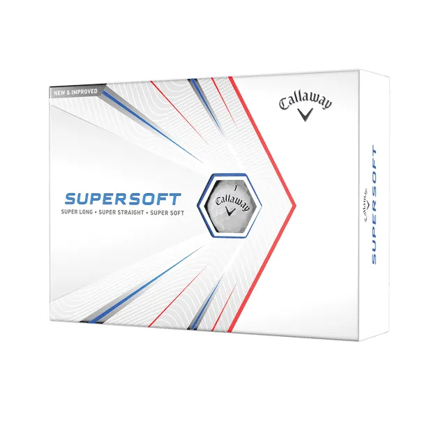 Bolas De Golf Supersoft 12B Caucho Duradero Deportes Al Aire Libre Paquete 12