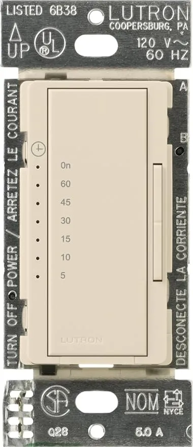 Lutron MA-T51MN-MN Maestro Countdown Timer Multi-Location - Midnight