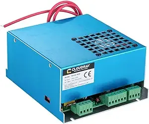 Cloudray 40W Laser Power Supply for CO2 Laser Engravers, Laser Engraver Power Supply 110V/220V Power Supply Replacement for 30W 40W Laser Tube Laser Engraving Machines(Model B)