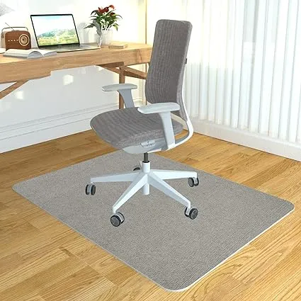 Office Chair Mat for Hardwood Floor, Aporana 36" × 47" Gaming Rolling Floor Mat, Under Desk Low-Pile Rug, Large Anti-Slip Multi-Purpose Hard Black