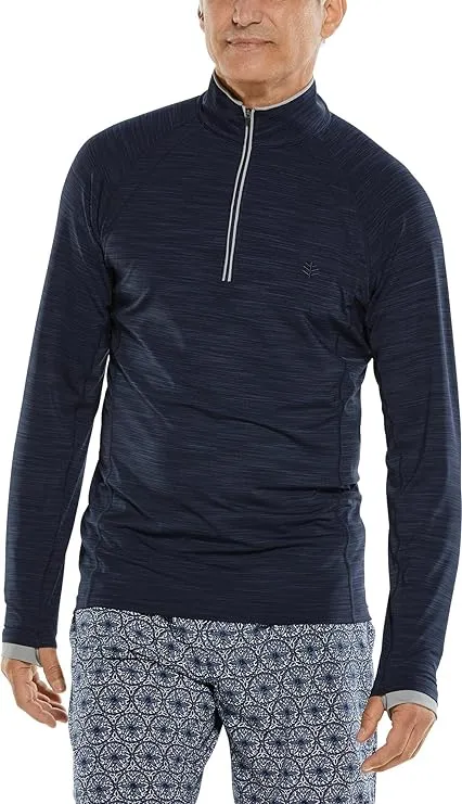 Coolibar Men's Ultimate Half-Zip Rash Guard