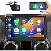 Car Radio Stereo for Jeep Wrangler JK Grand Cherokee Chrysler Dodge Replacement, Touch Screen Head Unit Bulit in Carplay Andriod Auto 2G Ram 32G ROM