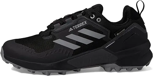 Adidas Men's Terrex Swift R3 GTX Hiking Shoes, Black/Grey/Red