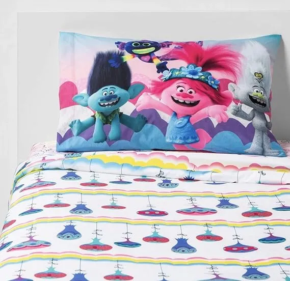 DreamWorks Trolls World Tour Super Soft Twin Sheet Set