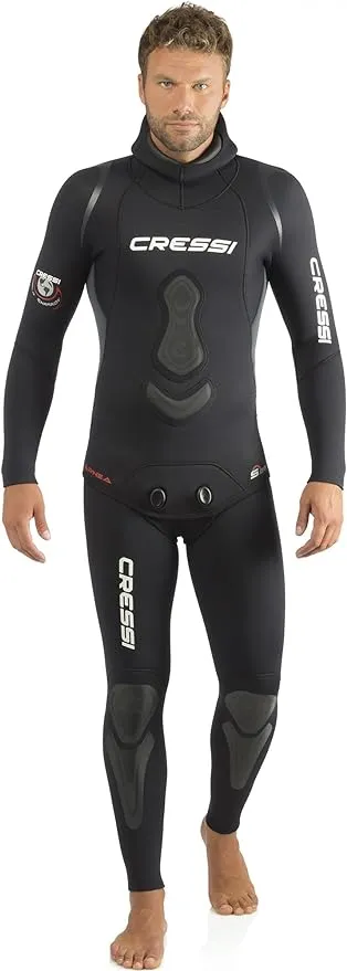 Cressi 5mm Apnea Two Piece Wetsuit - Black - Swimoutlet.com