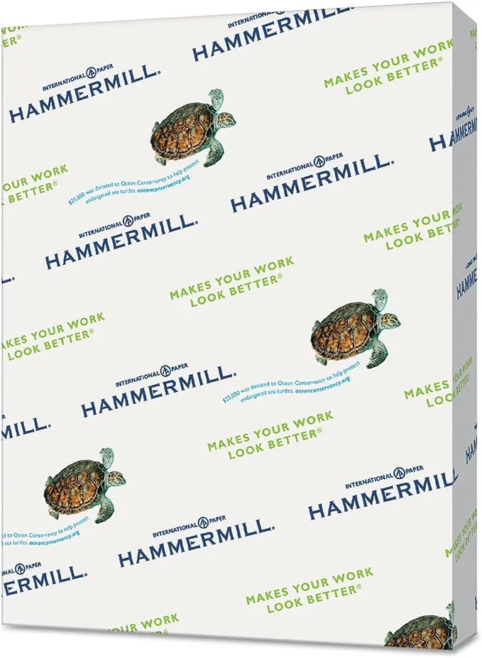 Hammermill Colored Paper, 20 lb Cream Printer Paper, 8.5 x 11-1 Ream (500 Sheets) - Made in the USA, Pastel Paper, 168030R