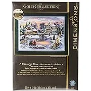 Dimensions Stamped Cross Stitch Kit Cobblestone Retreat #3204 NIP Open No Needle