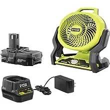 RYOBI ONE+ 18V Cordless Hybrid WHISPER SERIES 7-1/2 in. Fan