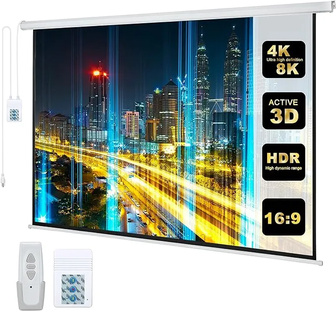 Kayle 110" Motorized Projector Screen