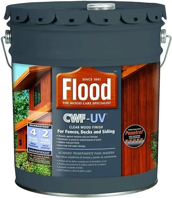 Flood FLD521-05 CWF-UV Wood Finish, Redwood, 5 Gallon