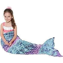 Mermaid Tail Blanket Plush Flannel Sleeping  Blanket for Kids Boys Girls  | eBay