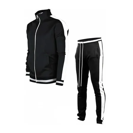 Rdruko Men's Tracksuit Sweatsuits 2 Piece Set Athletic Jogging Gym Activewear Sweat Track Suits Sets