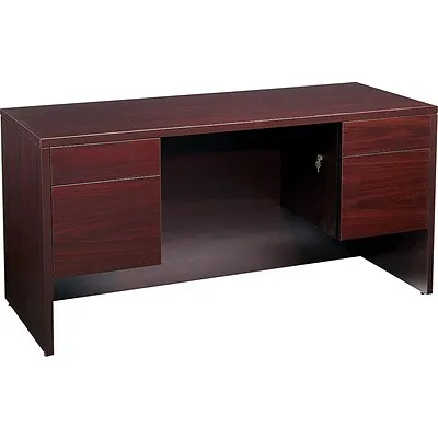 HON 10500 Series Credenza with Kneespace, 2 Box/1 File Drawer, 60W, Mahogany Finish NEXTExpress NEXT | Quill