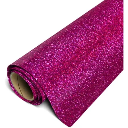 Siser Glitter HTV Iron On Heat Transfer Vinyl 12 x 5ft Roll - Cherry