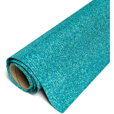 Siser Glitter HTV Iron On Heat Transfer Vinyl 12 x 5ft Roll - Mermaid Blue