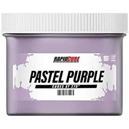 Rapid Cure Pastel Purple Screen Printing Ink - Plastisol Ink for Screen Printing Fabric - Low Temperature Curing Plastisol by Screen Print Direct - Purple Fast Cure Ink for Silk (Quart - 32oz.)