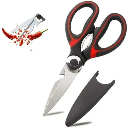 Professional Kitchen Shears,Multi Purpose Scissors - Premium Heavy Duty Shears Ultra Sharp Stainless Steel Shears(2 Pack)