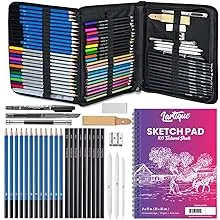 Lartique 72-Piece Drawing Supplies Drawing Kit - Art Supplies for Adults and ...