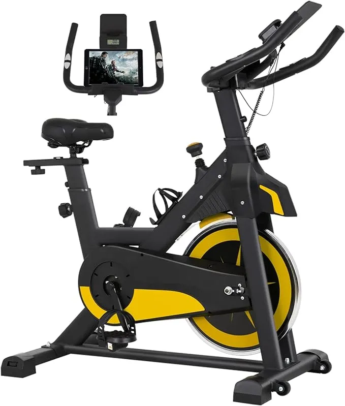 PayLessHere Exercise Bike Indoor Cycling Bike Stationary,Fitness Training Bike with Comfortable Seat Cushion,LCD Monitor Workout bike