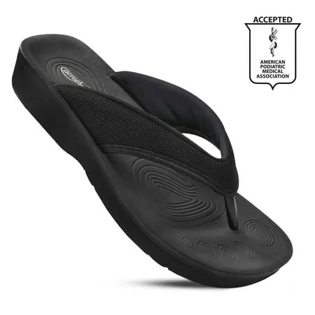 Aerothotic Women's Strait Comfortable Thong Flip Flops Sandals