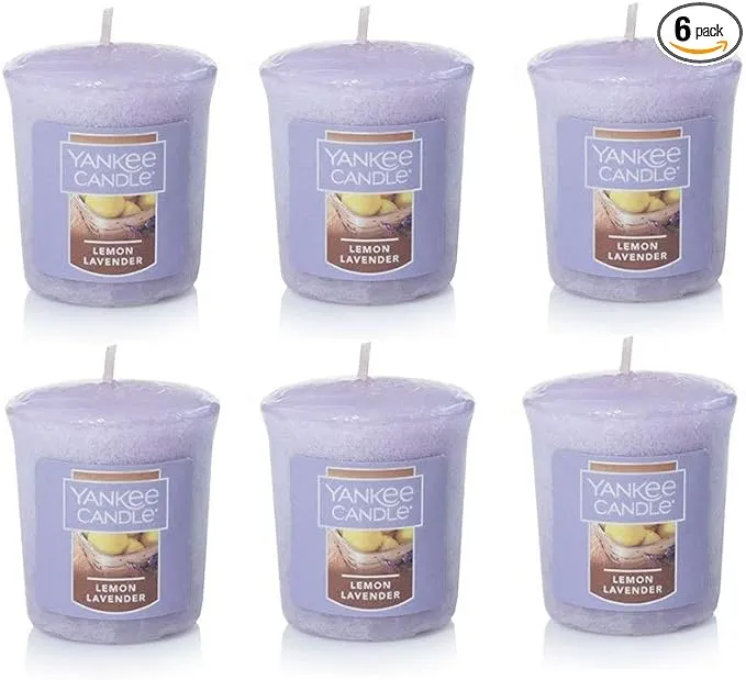 Yankee Candle Lot of 6 Lemon Lavender Votives