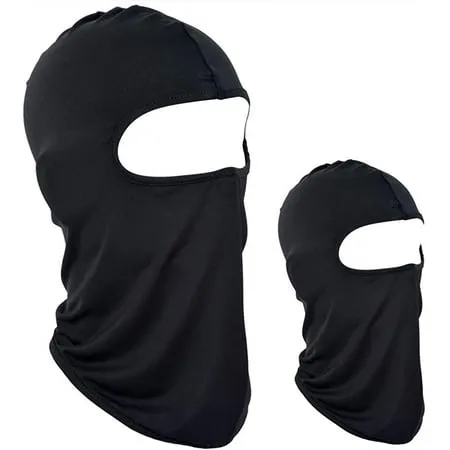 Black Tactical Balaclava Face Mask Hood，4-Pack for Neck Gaiter